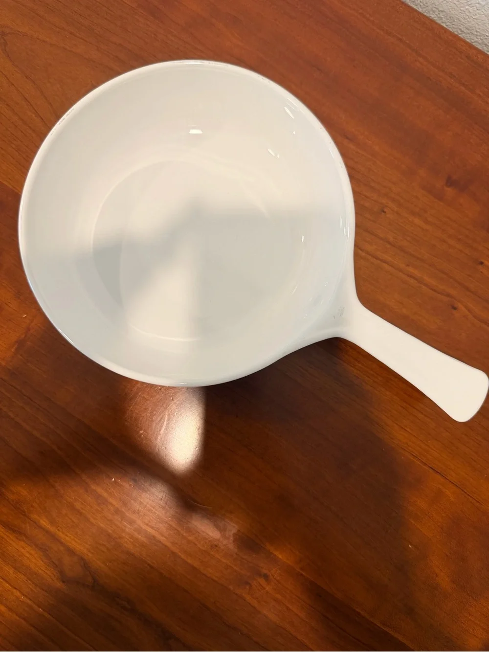Corningware White Skillet with Blue Floral Cornflower Pattern and handle Vintage